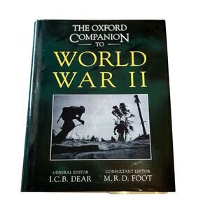 VTG 1995 Oxford Companion to WWII Hard Cover Book History Buff Educational